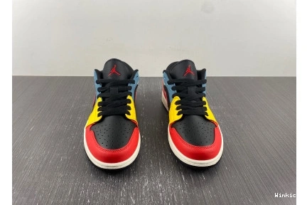 SE Jordan Low Black DN3739-060 Retro 1 Multi-Color 0727